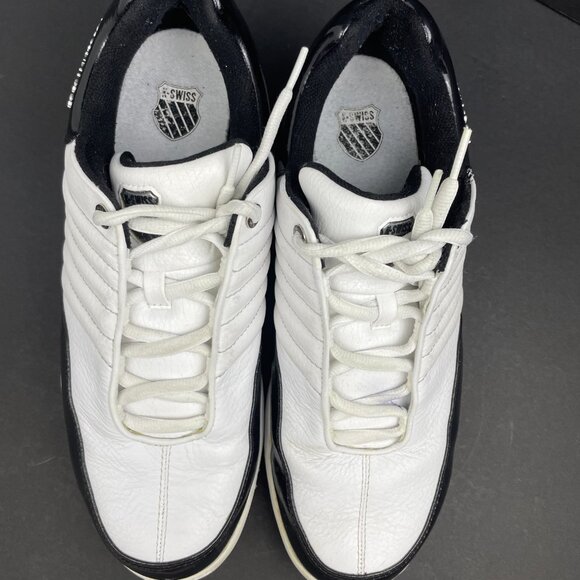 K‑SWISS Men’s Court White & Black Sneakers Skate Shoes Size US 11.5 / EUR 45 - Picture 3 of 13